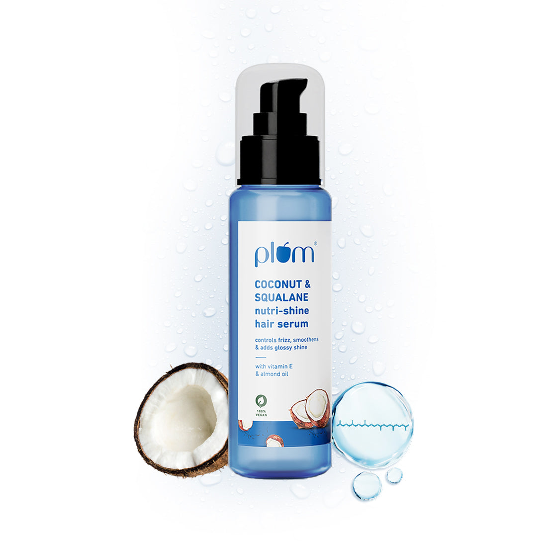 Coconut & Squalane Hair Serum For Soft & Shiny Hair