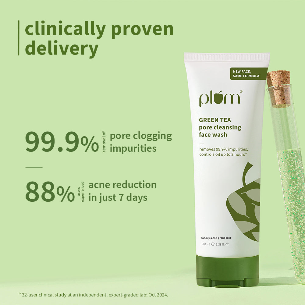 Green Tea Pore Cleansing Face Wash For Oily & Acne-Prone Skin