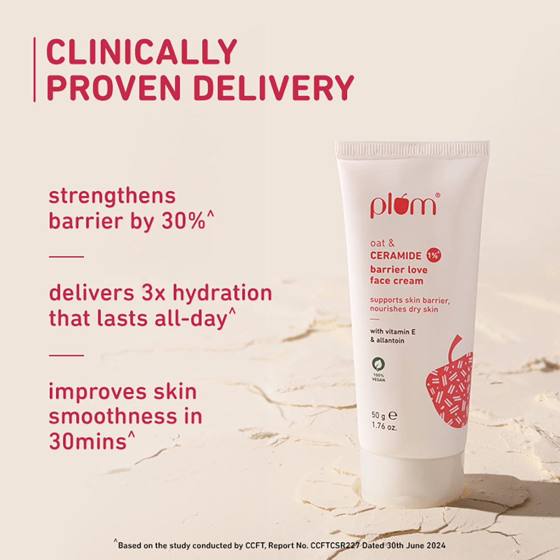 Oat & 1% Ceramide Face Cream For Dry Skin