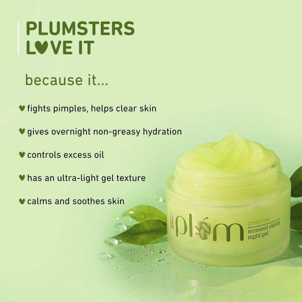 Green Tea Renewed Clarity Night Gel For Oily & Acne-Prone Skin