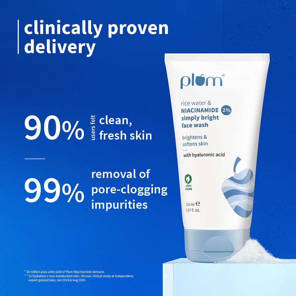 2% Niacinamide & Rice Water Face Wash For Clear & Bright Skin