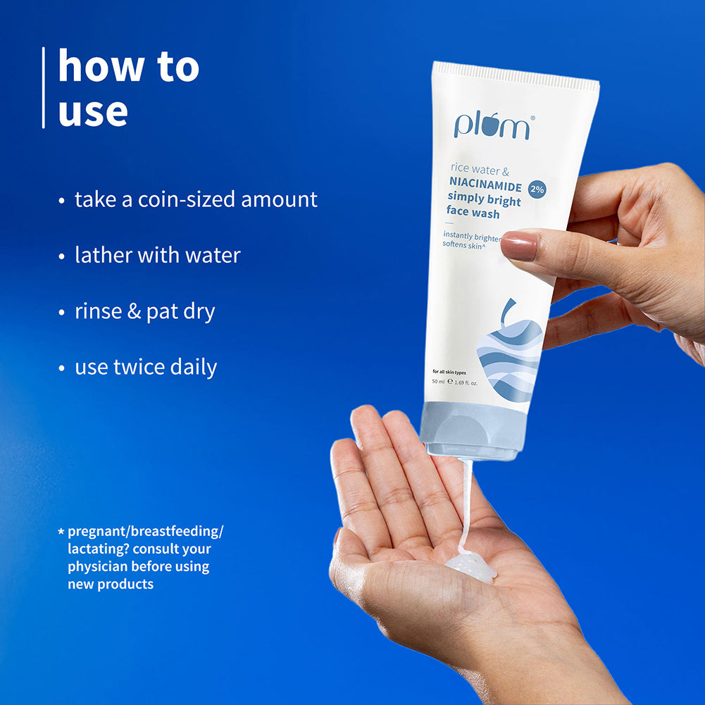 2% Niacinamide & Rice Water Simply Bright Face Wash | 50 ml