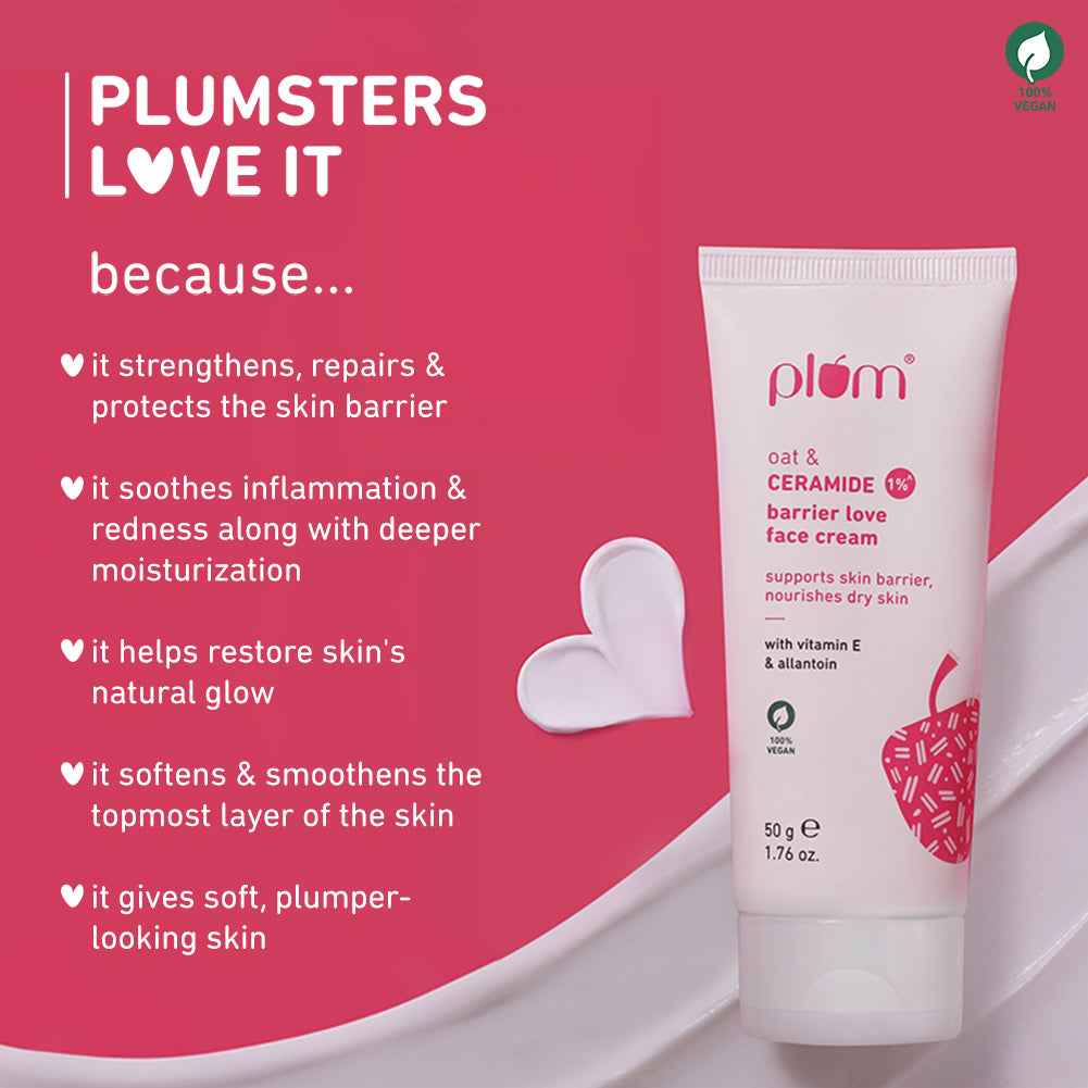 Oat & 1% Ceramide Face Cream For Dry Skin
