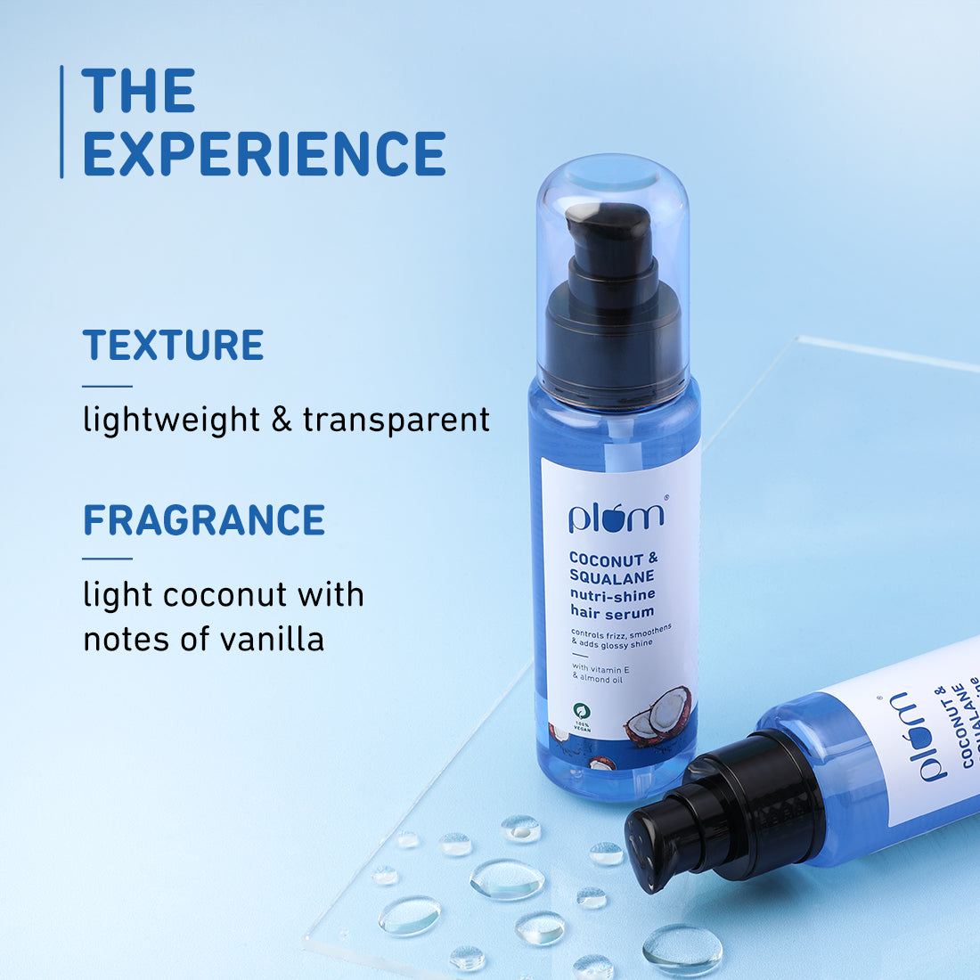 Coconut & Squalane Hair Serum For Soft & Shiny Hair