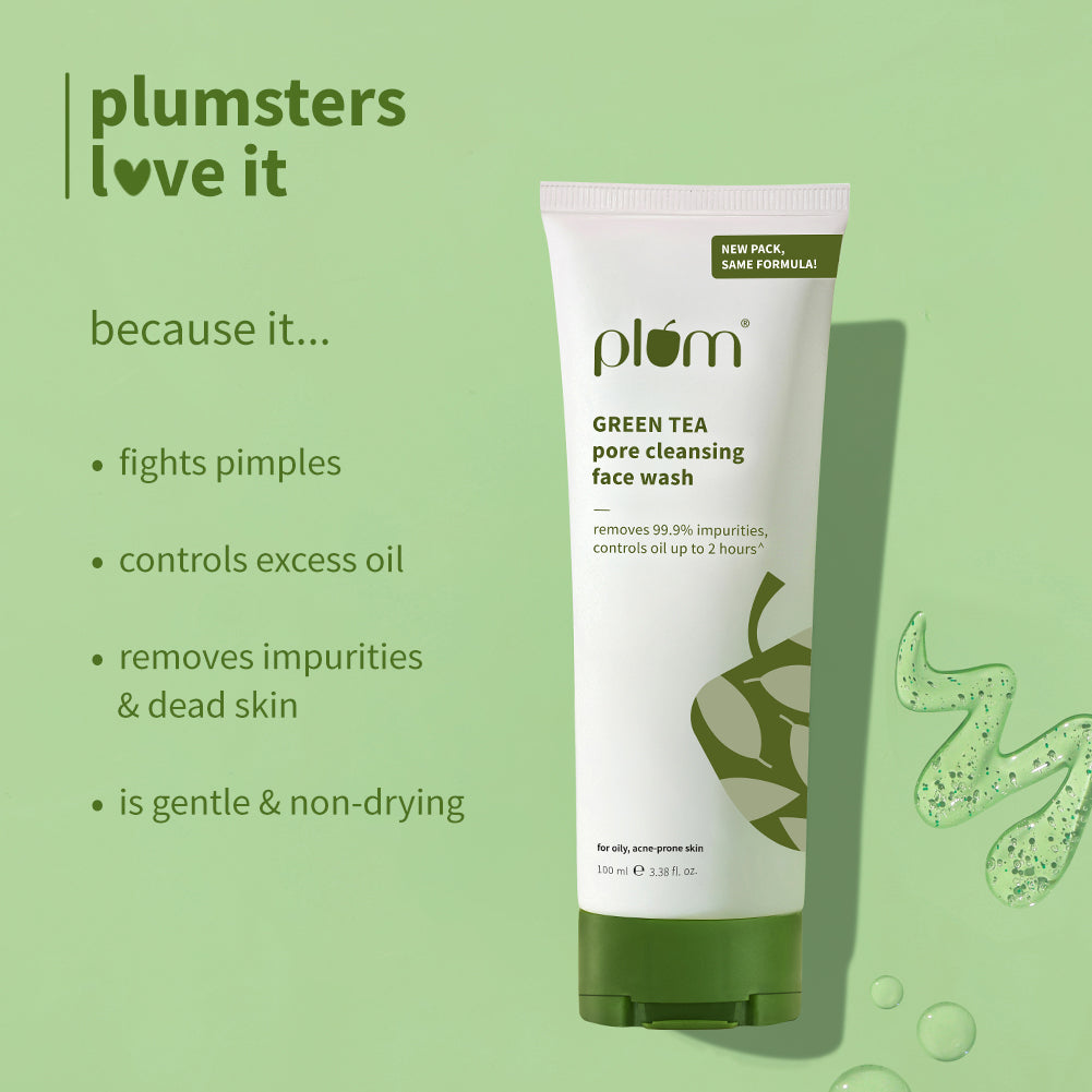 Green Tea Pore Cleansing Face Wash For Oily & Acne-Prone Skin