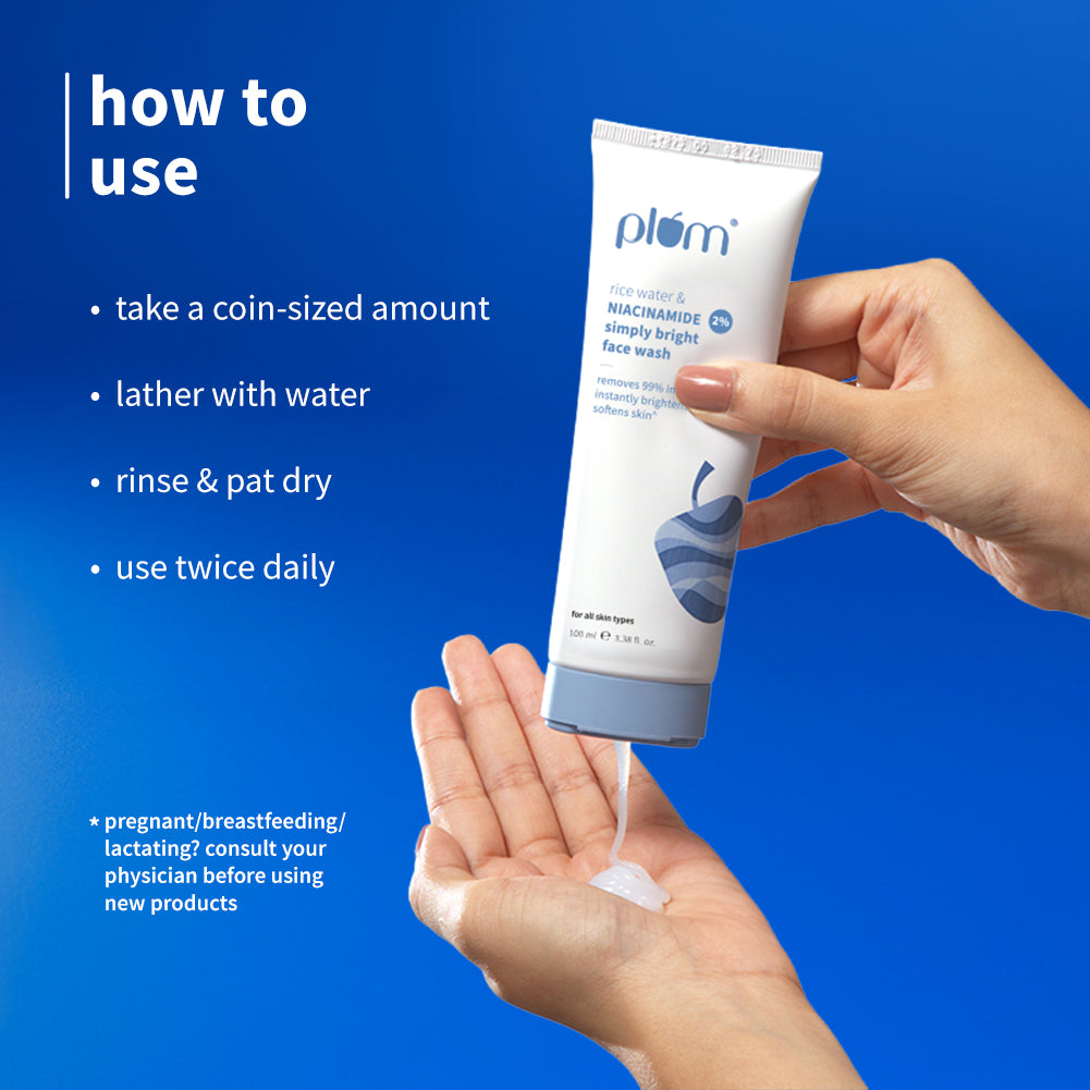 2% Niacinamide & Rice Water Face Wash For Clear & Bright Skin