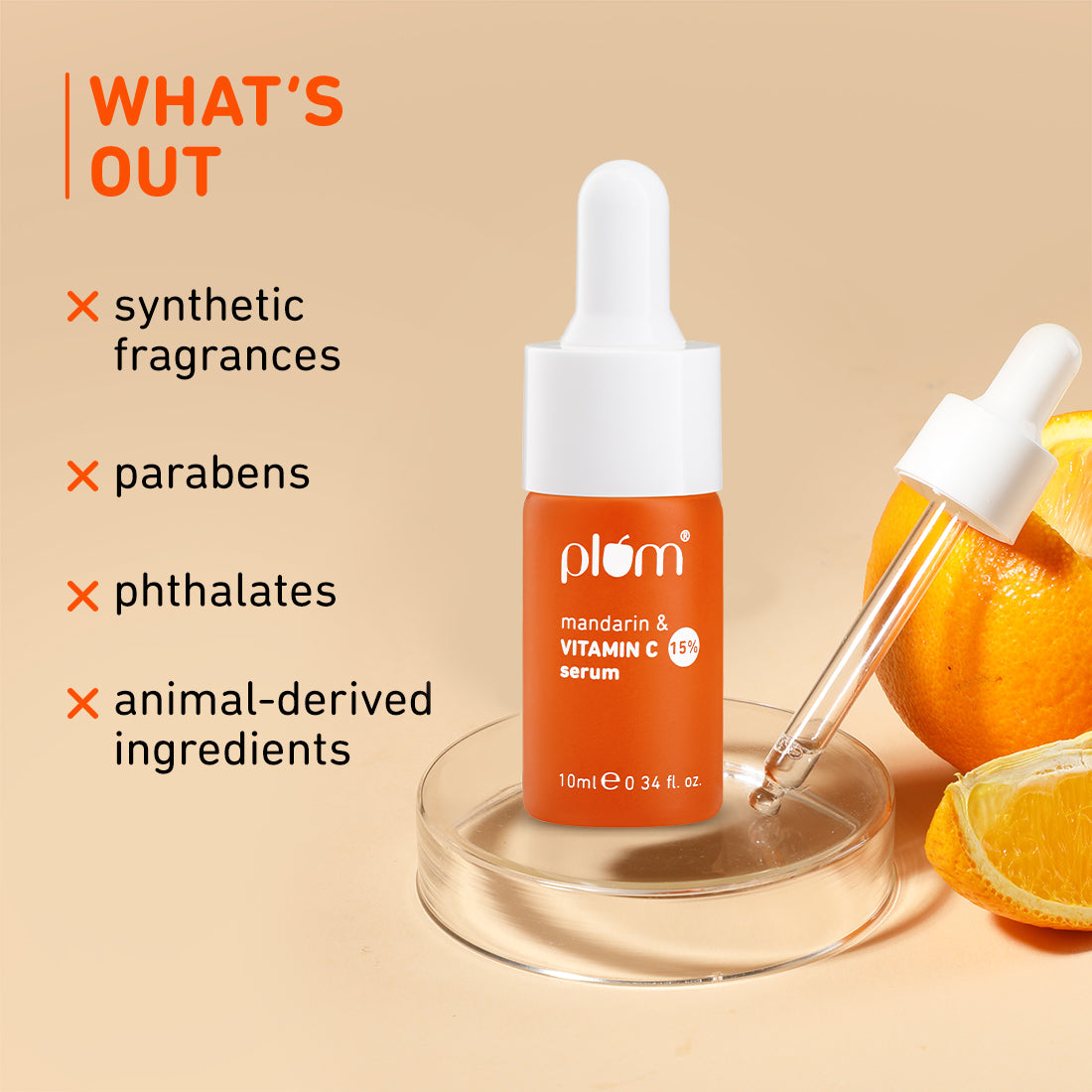 15% Vitamin C & Mandarin Serum For Glowing Skin