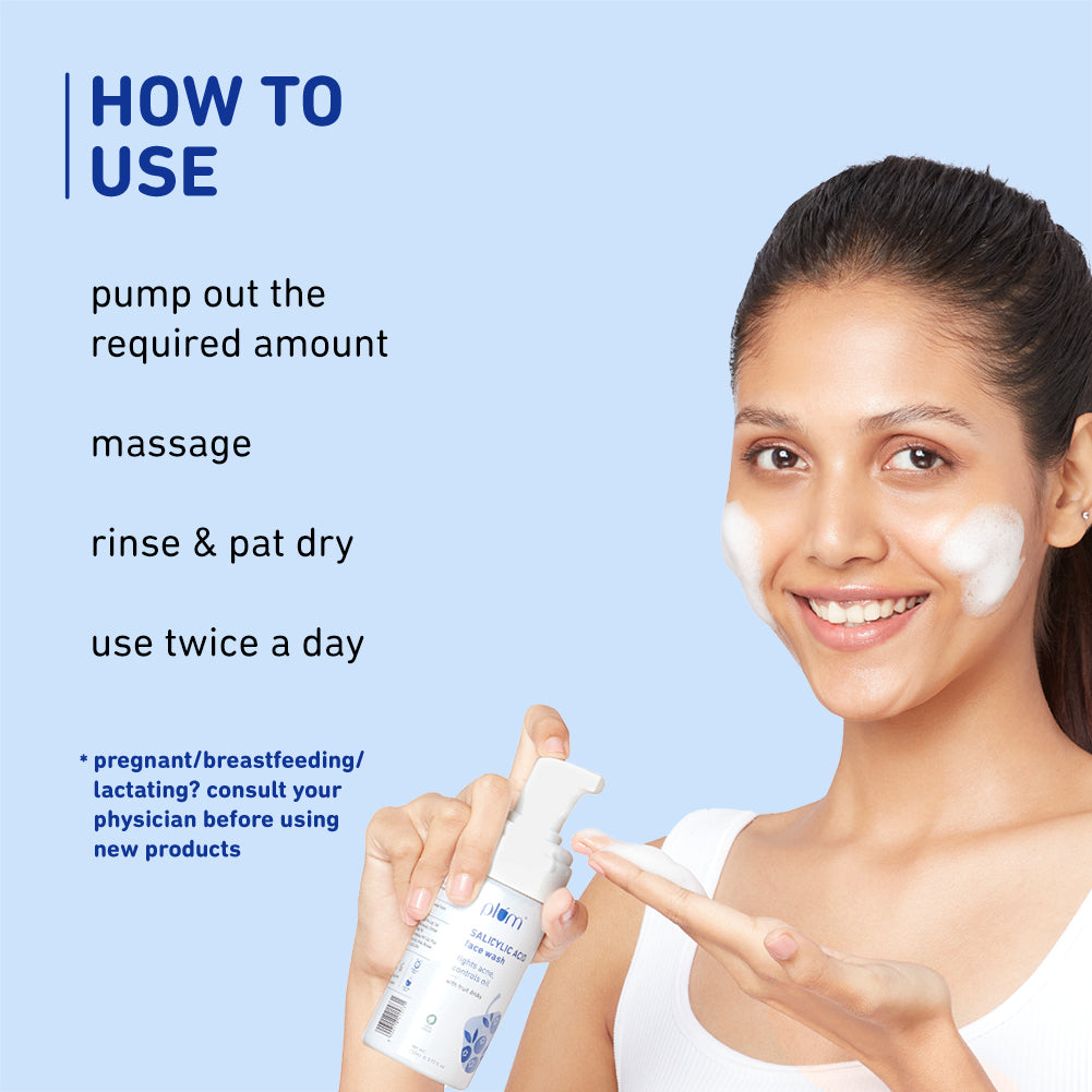 1% Encapsulated Salicylic Acid Foaming Face Wash For Acne-Prone Skin
