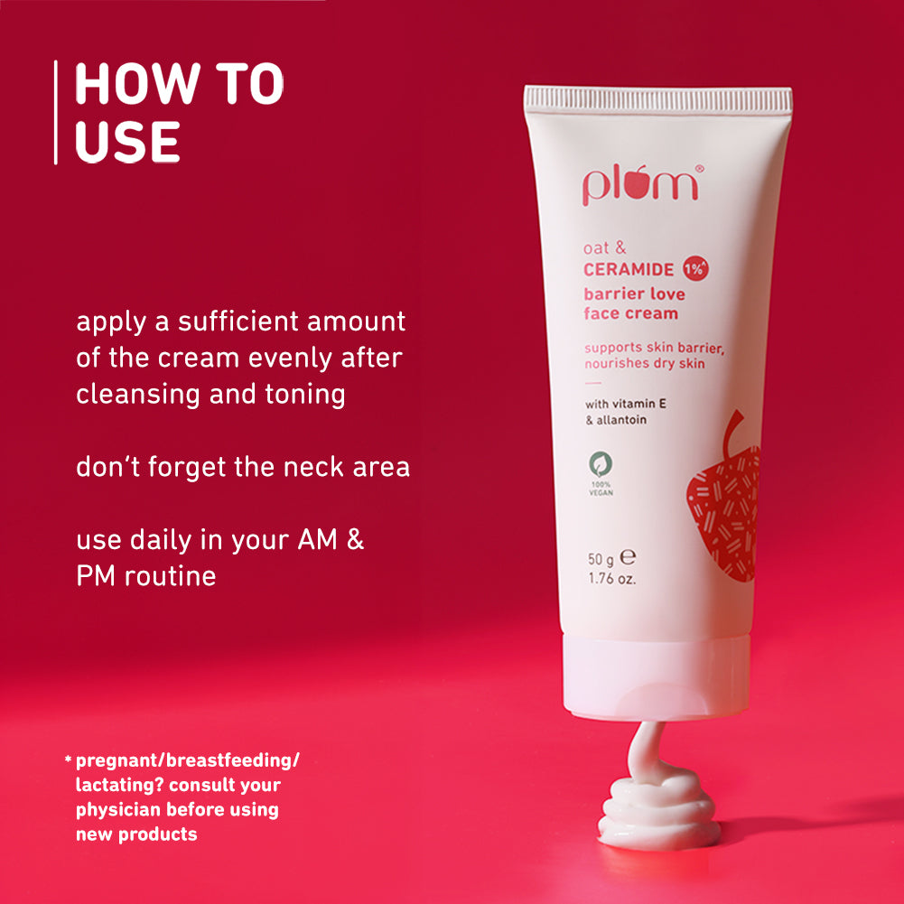 Oat & 1% Ceramide Face Cream For Dry Skin