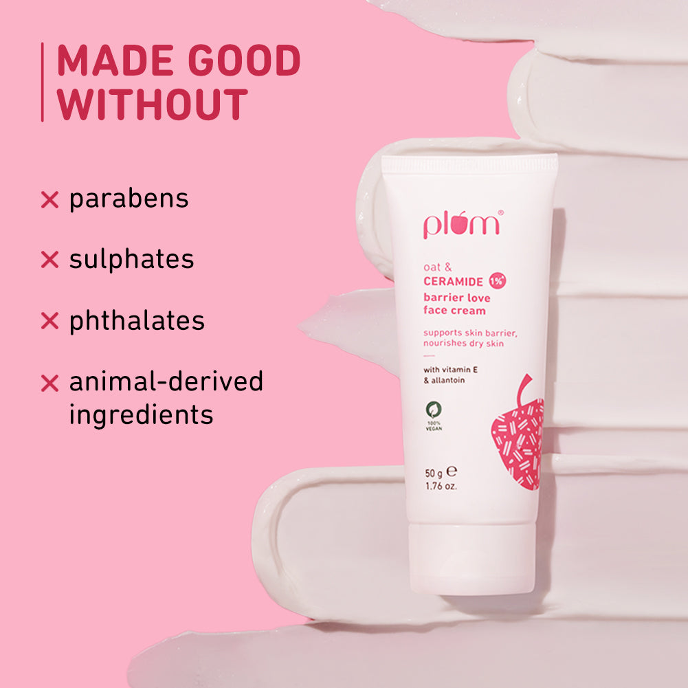 Oat & 1% Ceramide Face Cream For Dry Skin