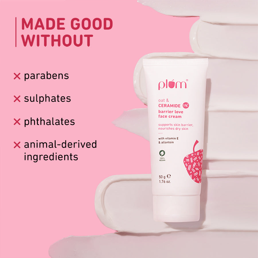 Oat & 1% Ceramide Face Cream For Dry Skin
