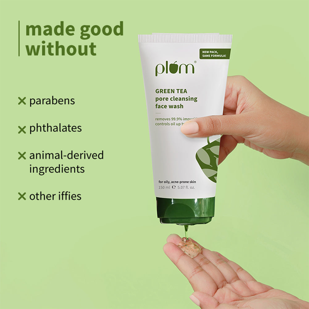 Green Tea Pore Cleansing Face Wash For Oily & Acne-Prone Skin