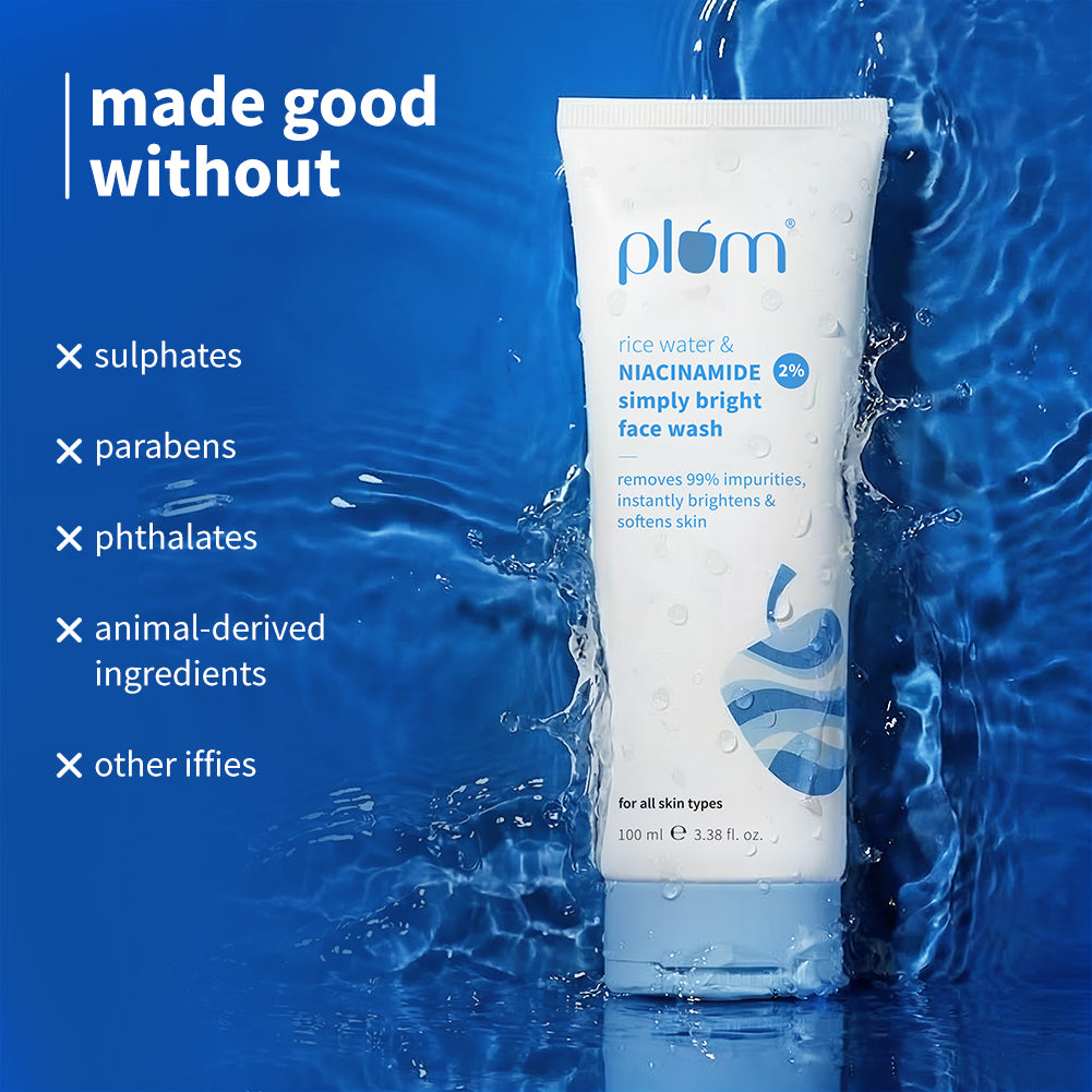 2% Niacinamide & Rice Water Face Wash For Clear & Bright Skin