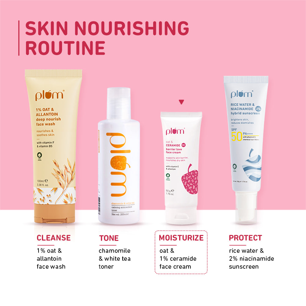 Oat & 1% Ceramide Face Cream For Dry Skin