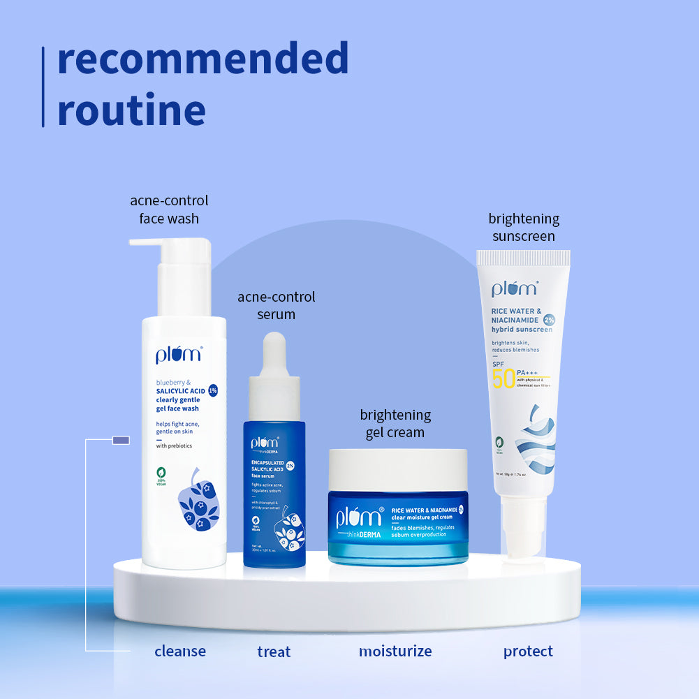 1% Salicylic Acid Clearly Gentle Gel Face Wash For Acne-Prone Skin