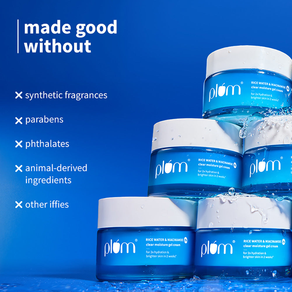 2% Niacinamide & Rice Water Brightening Gel Moisturizer For Clear & Bright Skin