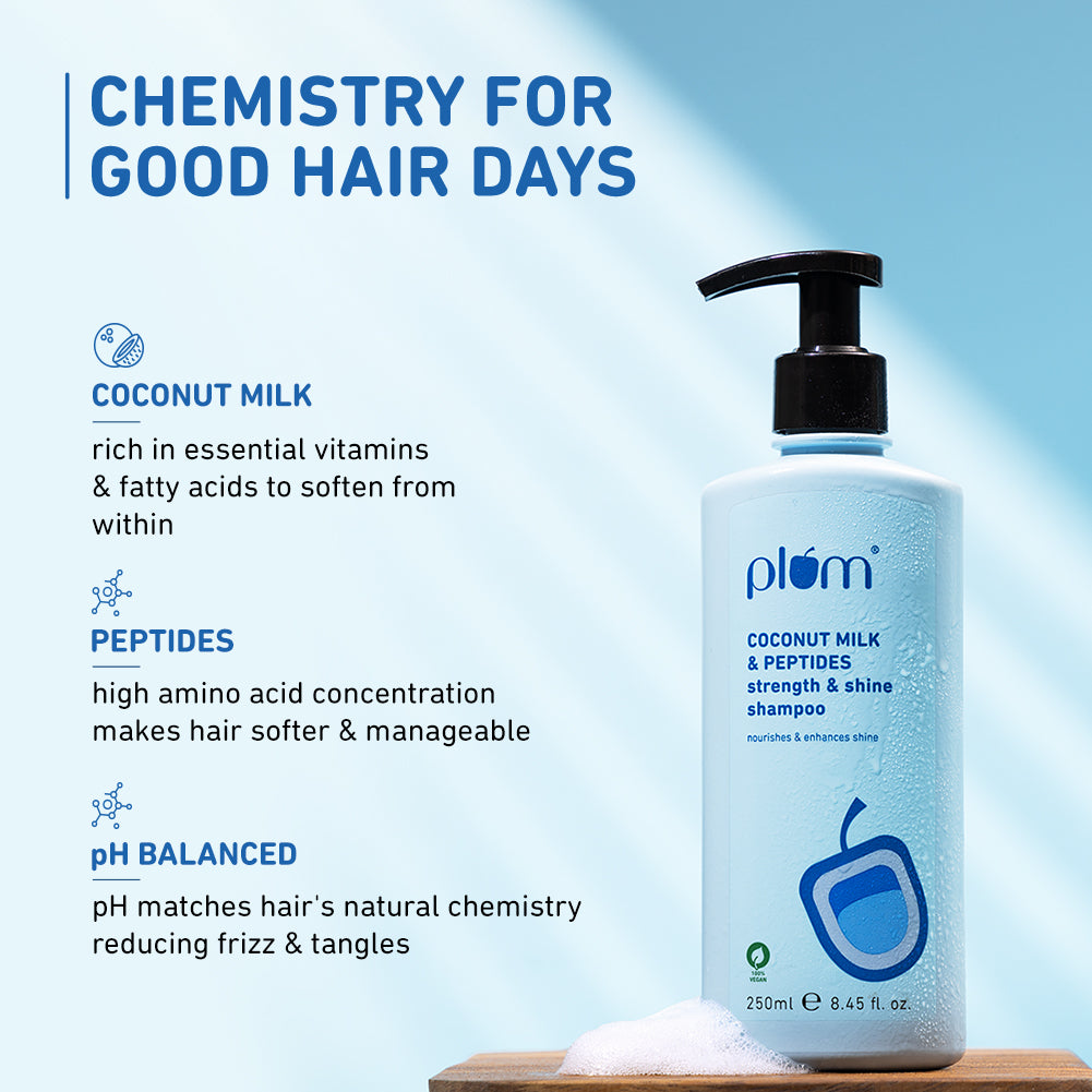 Coconut Milk & Peptides Shampoo For Soft & Shiny Hair