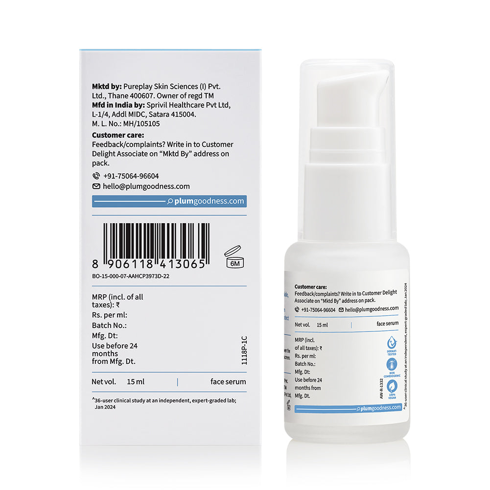 10% Niacinamide & Rice Water Brightening Face Serum For Clear & Bright Skin