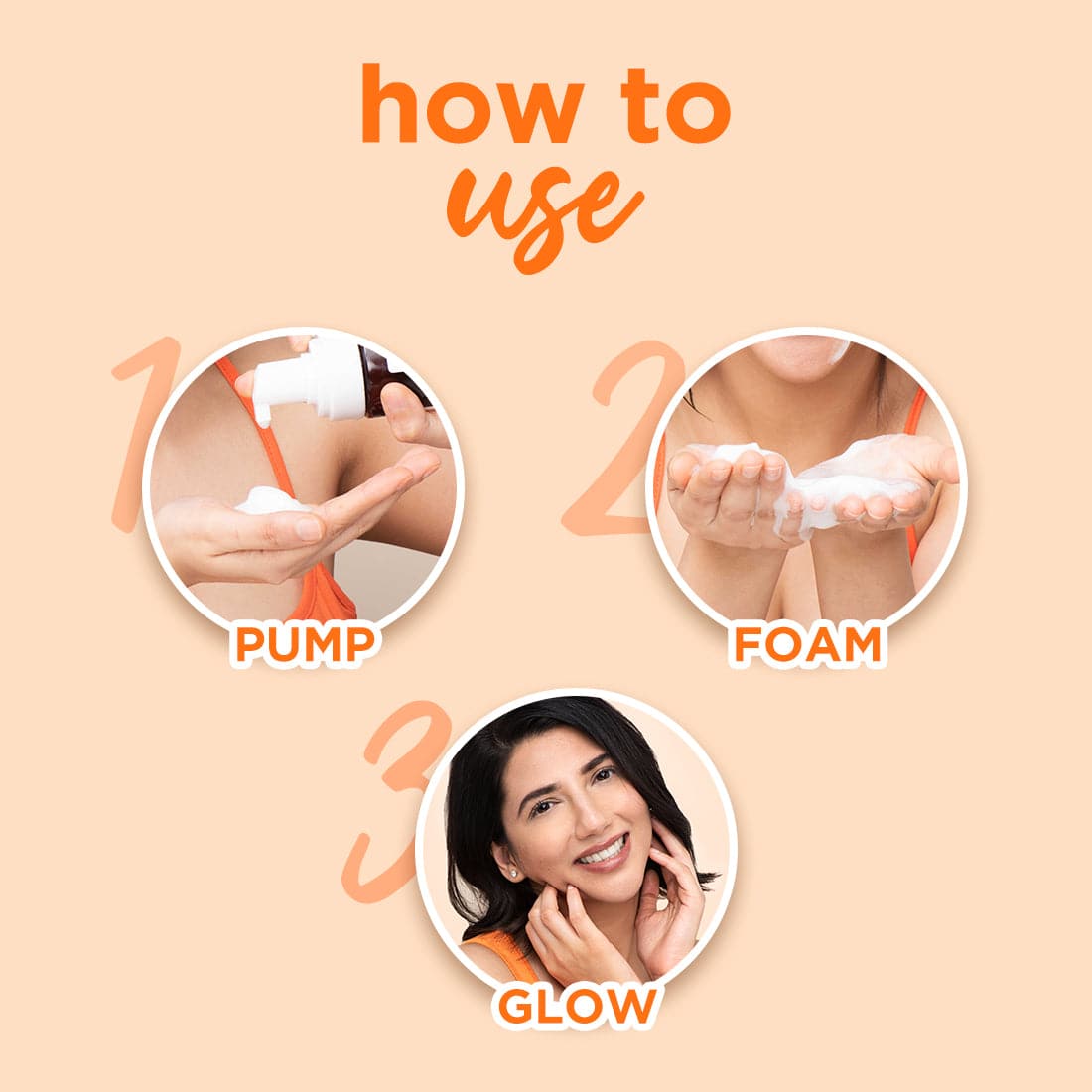 Mandarin & Vitamin C Foaming Face Wash For Glowing Skin