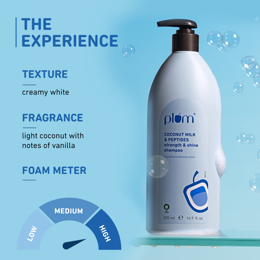 Coconut Milk & Peptides Shampoo For Soft & Shiny Hair