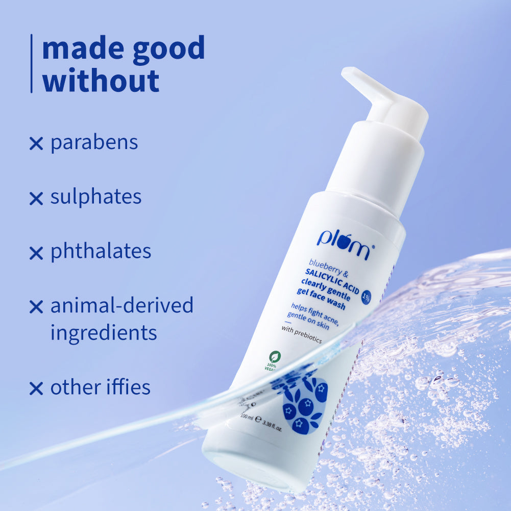 1% Salicylic Acid Clearly Gentle Gel Face Wash For Acne-Prone Skin