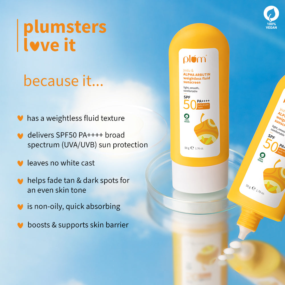 Yuzu & Alpha Arbutin Spf 50 Weightless Fluid Sunscreen