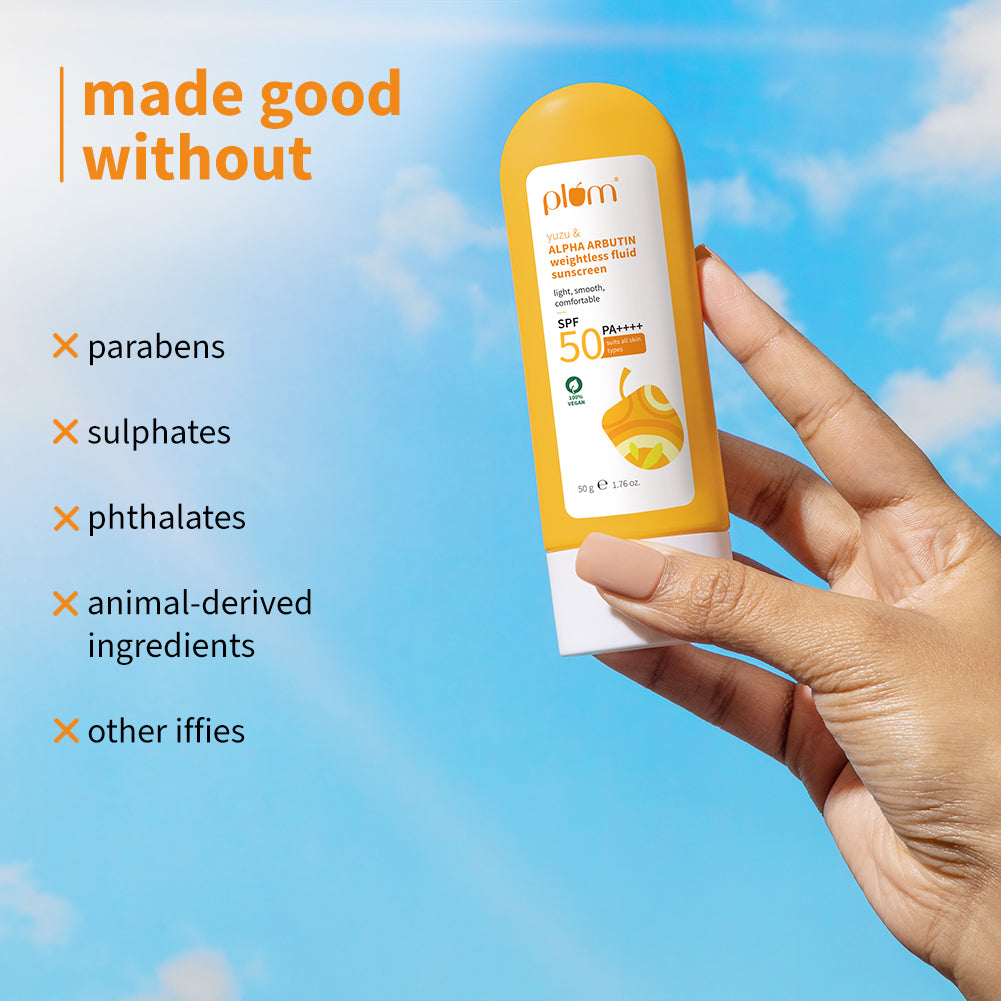 Yuzu & Alpha Arbutin Spf 50 Weightless Fluid Sunscreen