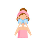 apply ice-packs to the area affected by dark circles