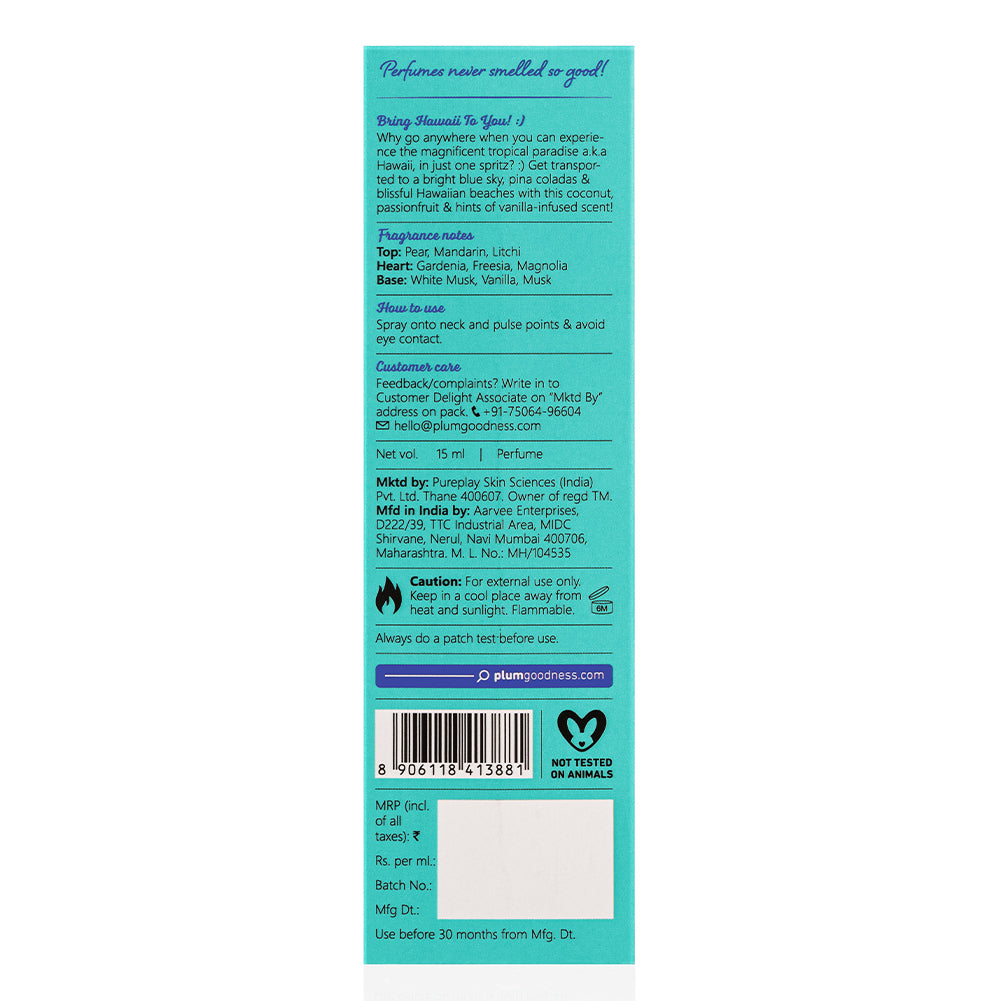 Hawaiian Rumba Eau De Parfum by BodyLovin'