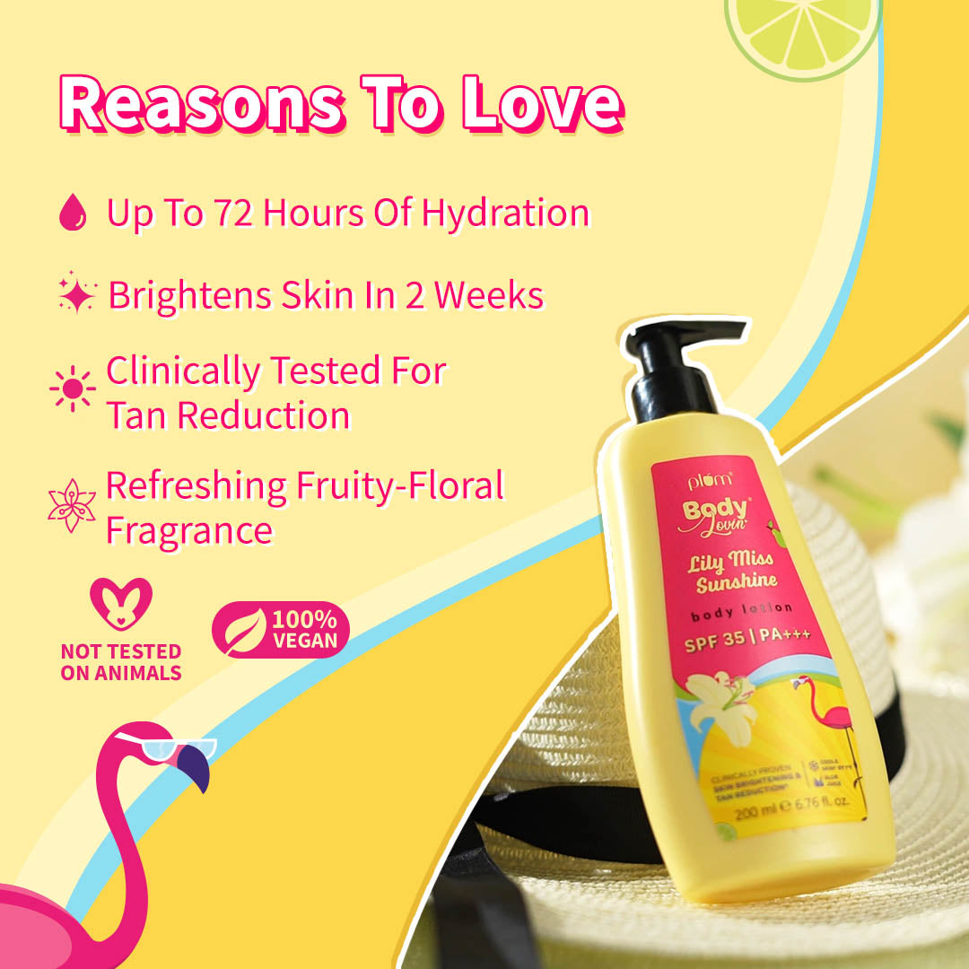 Lily Miss Sunshine Sunscreen Body Lotion SPF 35 PA+++ by BodyLovin'