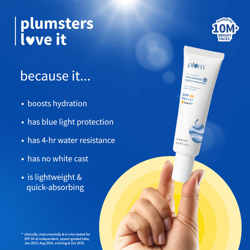 2% Niacinamide & Rice Water SPF 50 PA++++ Hybrid Sunscreen