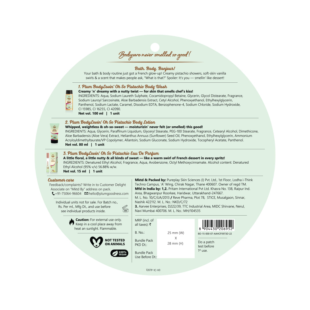 Oh So Pistachio Bath & Body Gift Set by BodyLovin'