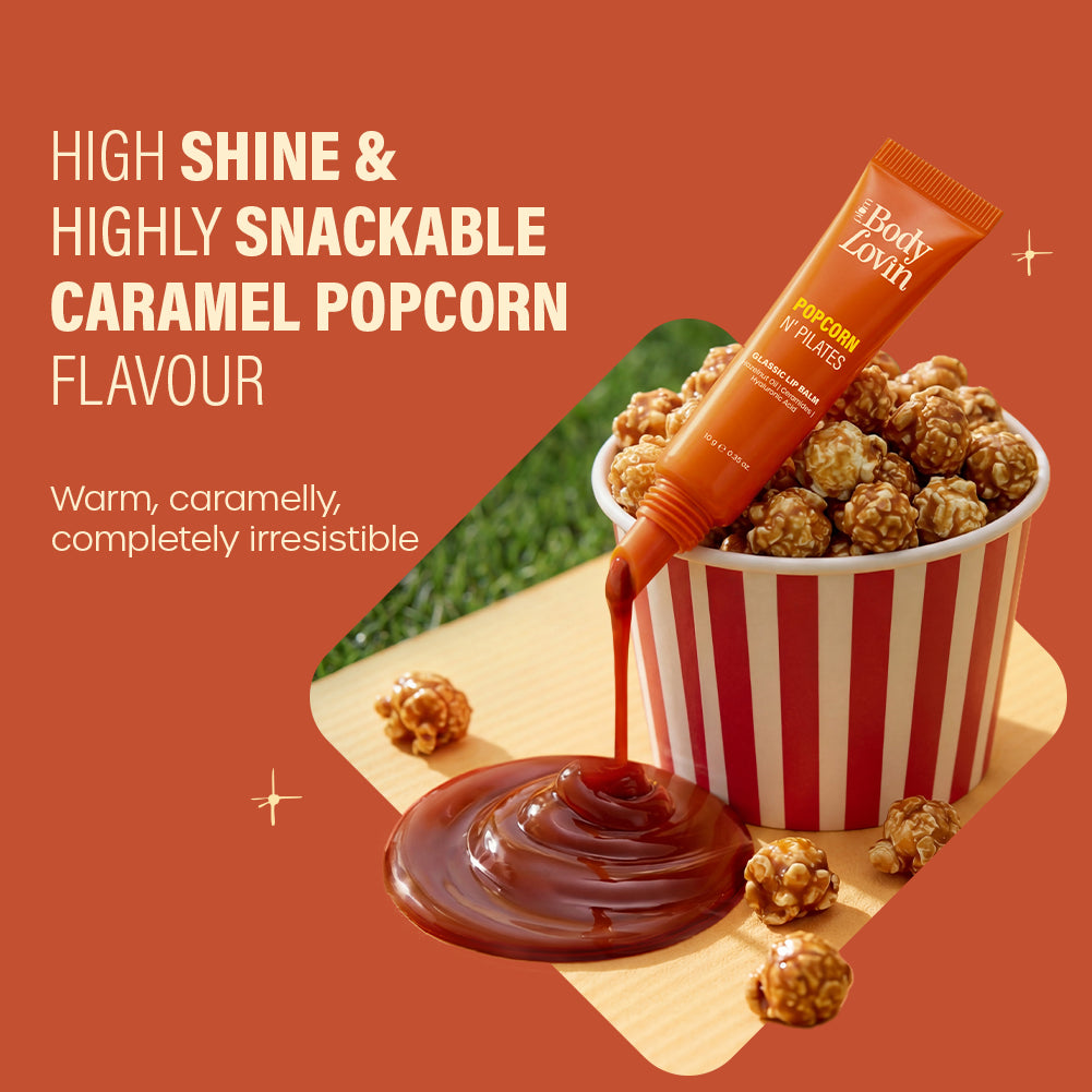 Popcorn N' Pilates Glassic Lip Balm by BodyLovin'