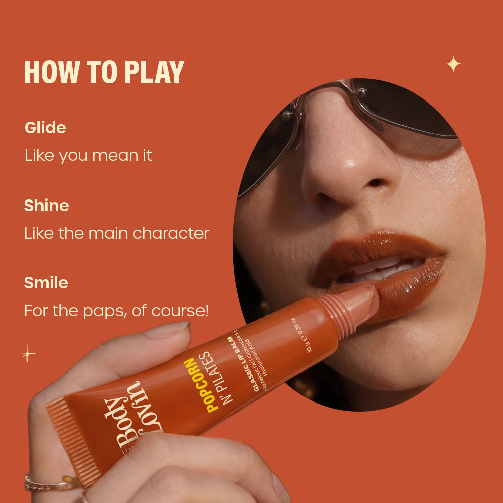Popcorn N' Pilates Glassic Lip Balm by BodyLovin'