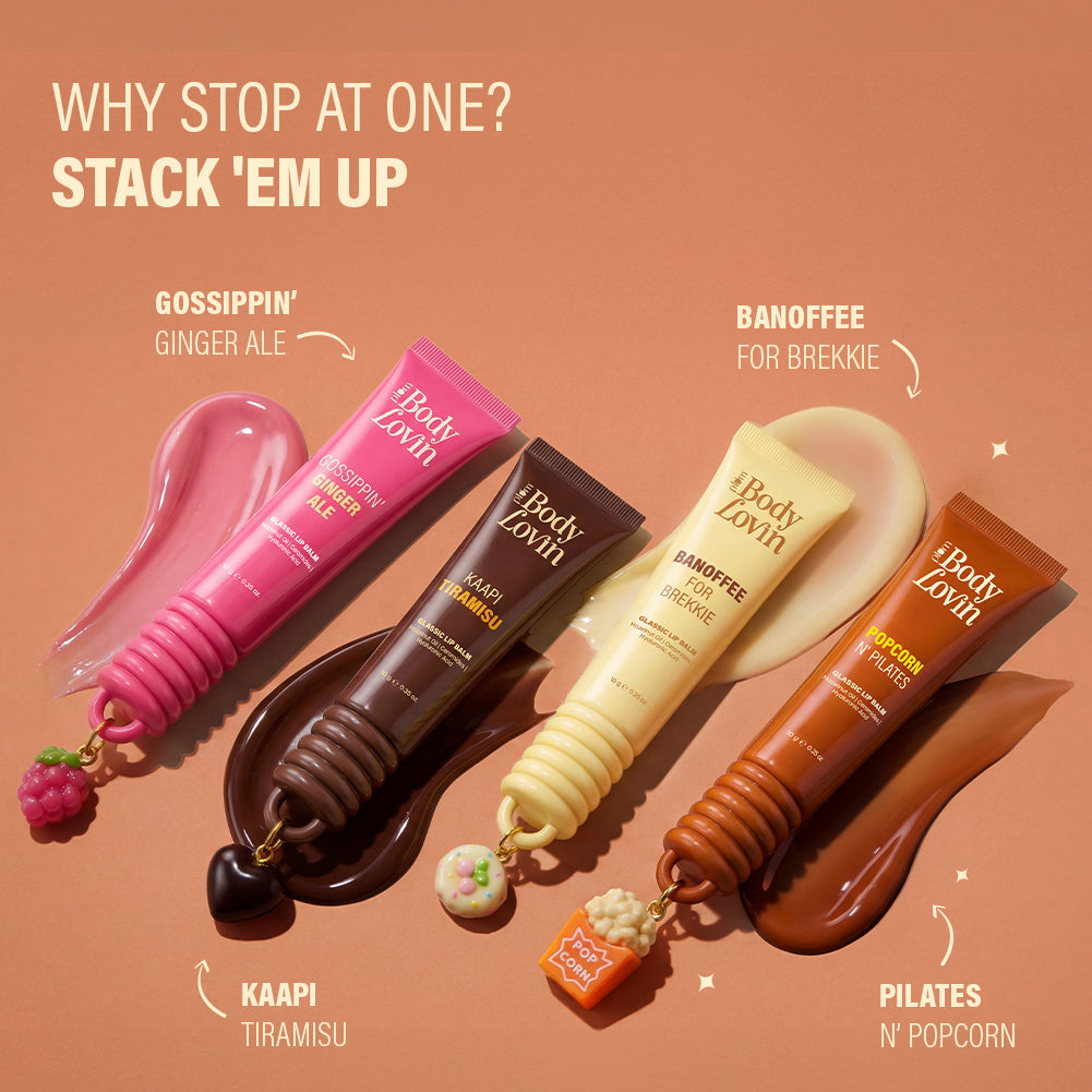 Popcorn N' Pilates Glassic Lip Balm by BodyLovin'