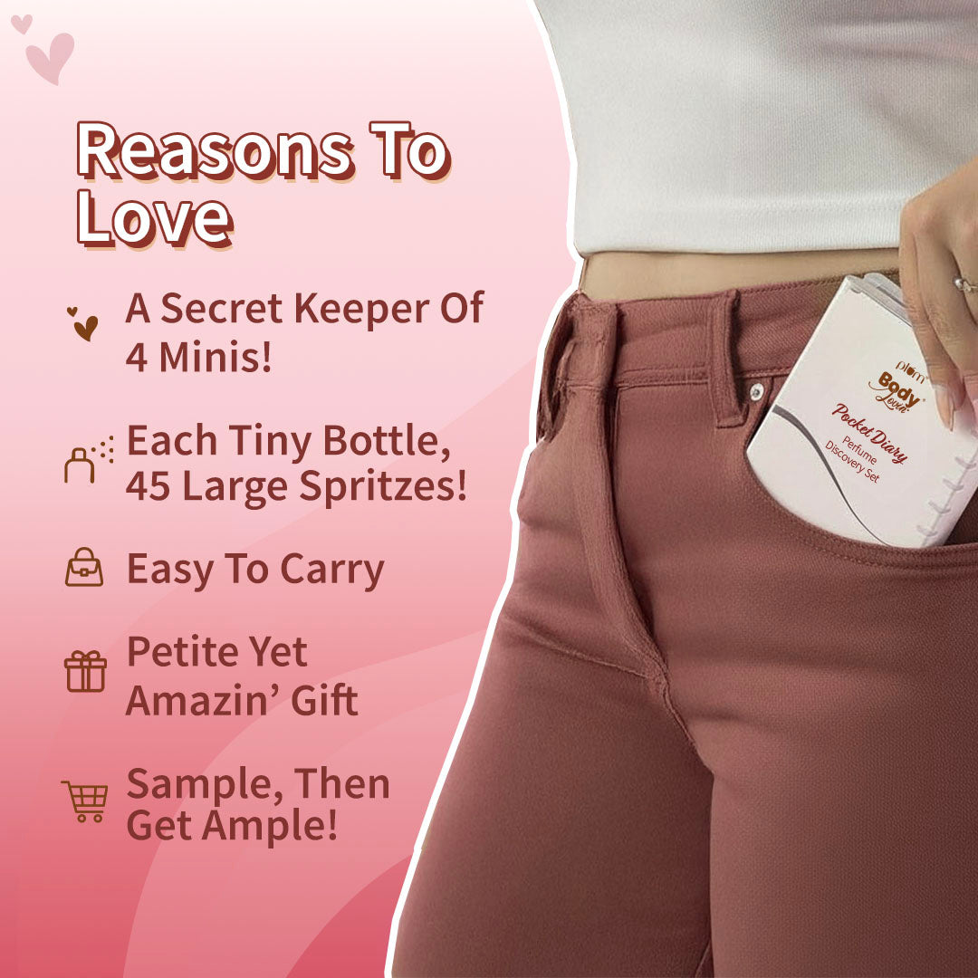 Pocket Diary Perfume Discovery Set by Plum BodyLovin"