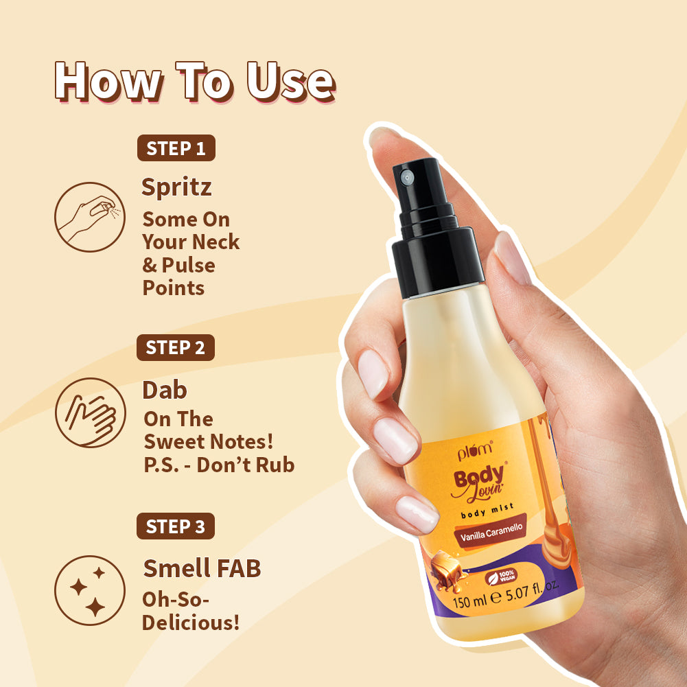 Vanilla Caramello Body Mist by BodyLovin'