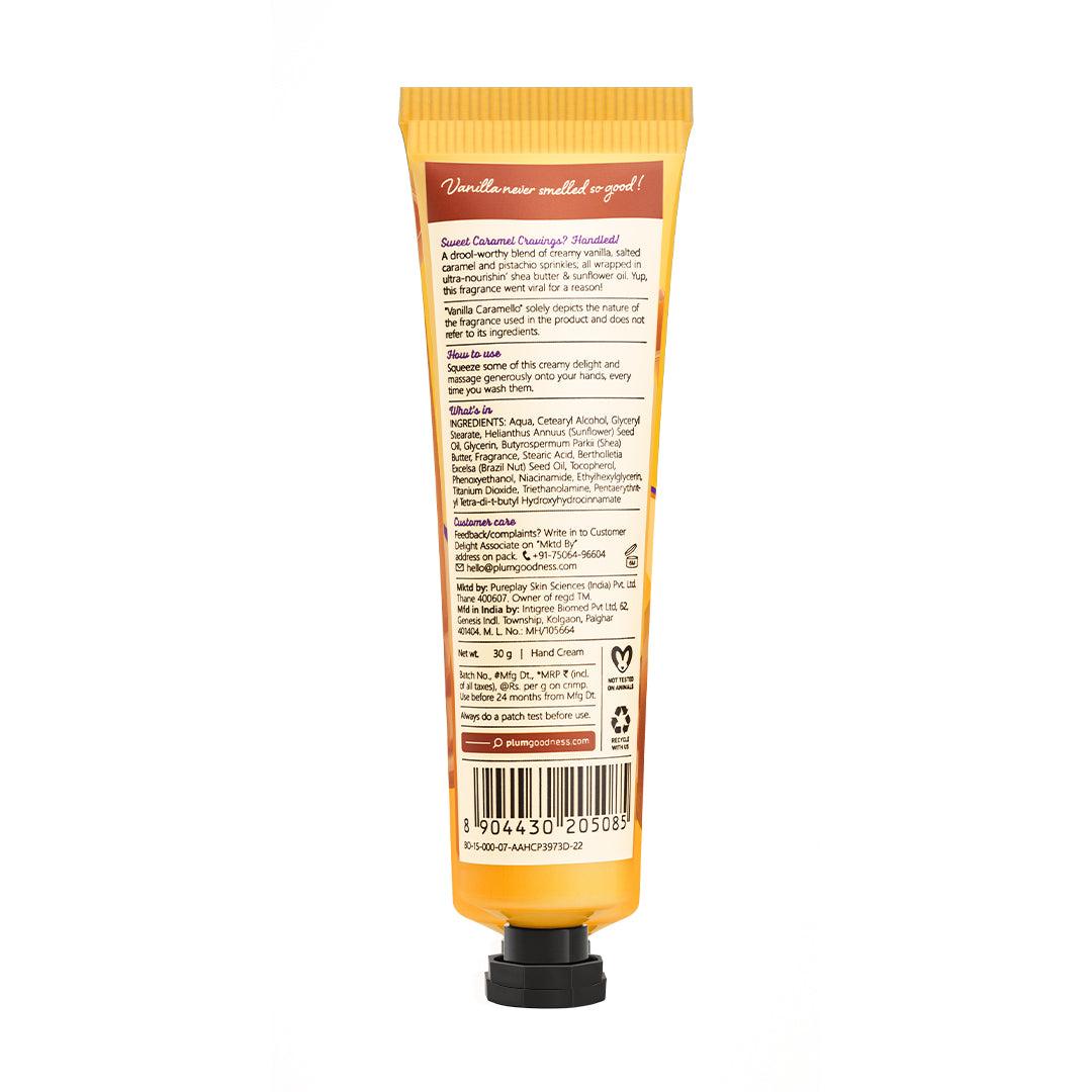 Vanilla Caramello Hand Cream by BodyLovin'