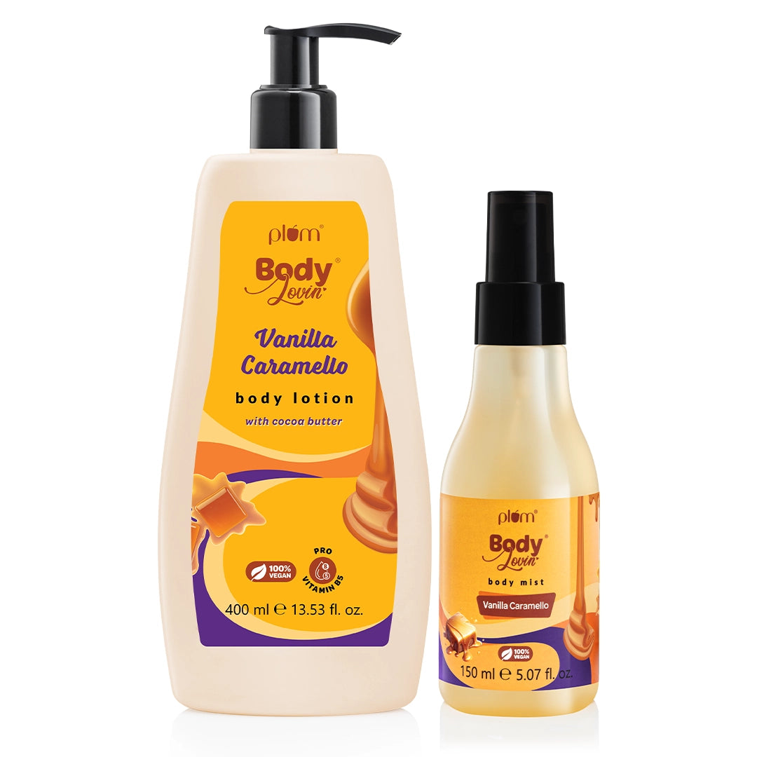 Vanilla Caramello Body Lotion & Body Mist Duo by BodyLovin'