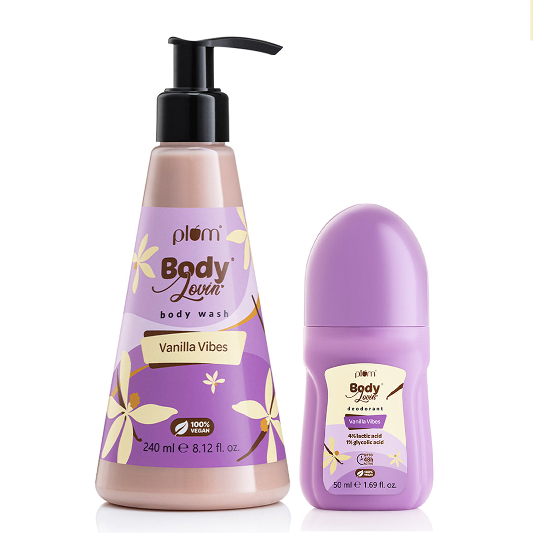 Warm Vanilla Body Wash & Roll-On Duo by BodyLovin'
